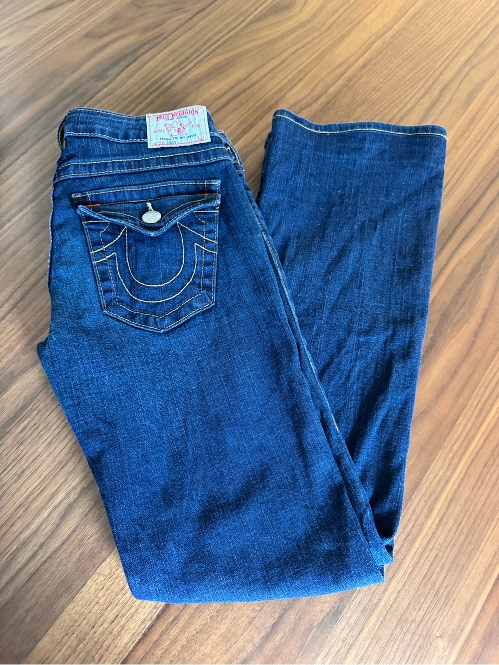 True Religion Women's Dark Blue Boot Cut Jeans